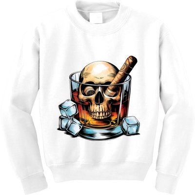 I’Ll Be In The Backyard Bourbon Whiskey Stogie Bourbon Lovers Sarcastic Kids Sweatshirt