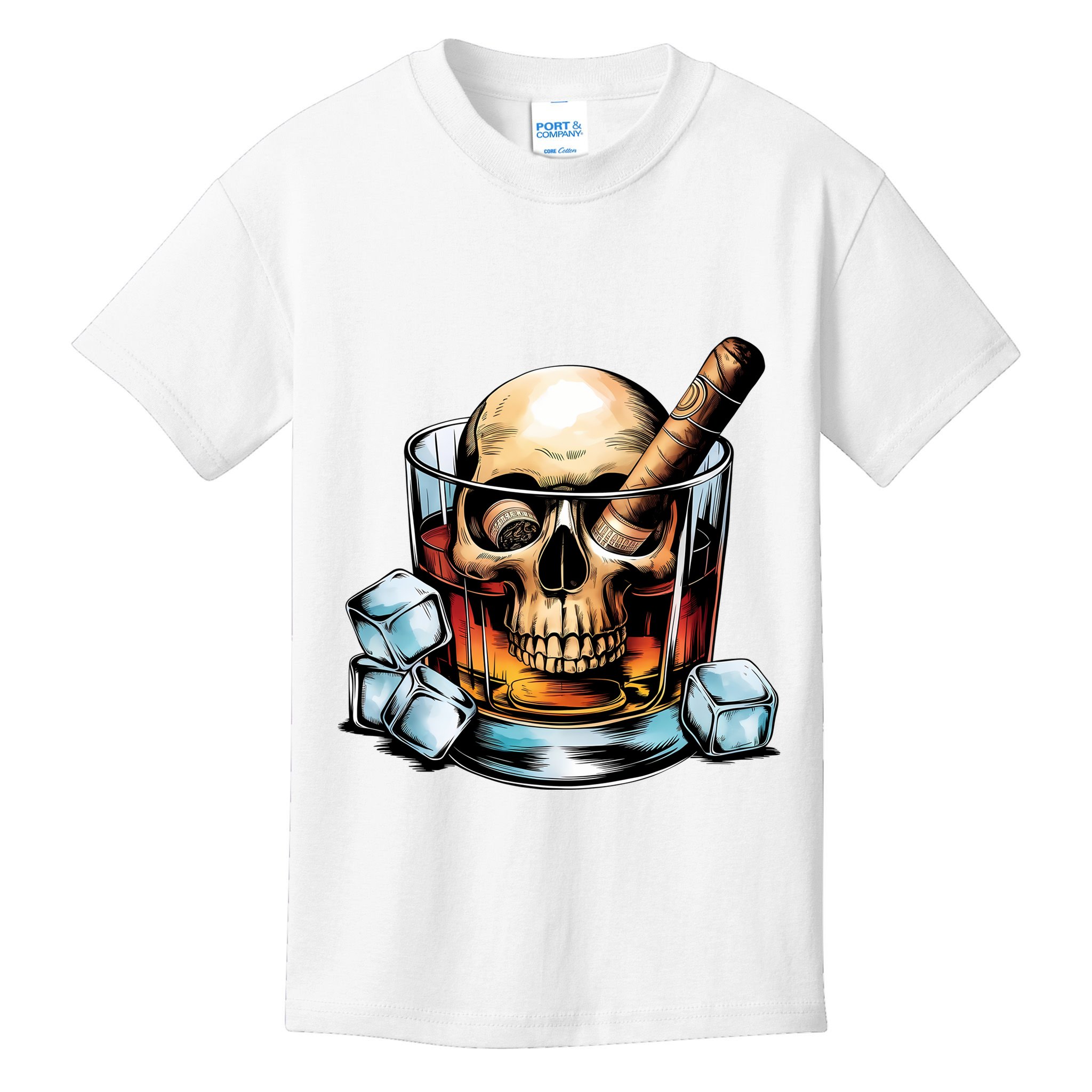 I’Ll Be In The Backyard Bourbon Whiskey Stogie Bourbon Lovers Sarcastic Kids T-Shirt
