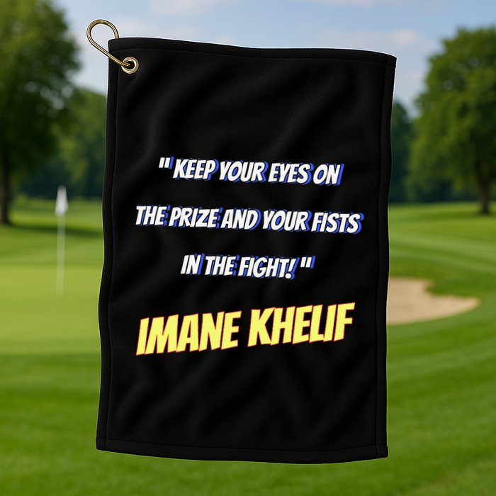 Imane Boxer Golf Towel