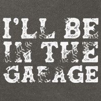 ILl Be In The Garage Auto Mechanic Project Car Builder Cotton Canvas Backpack
