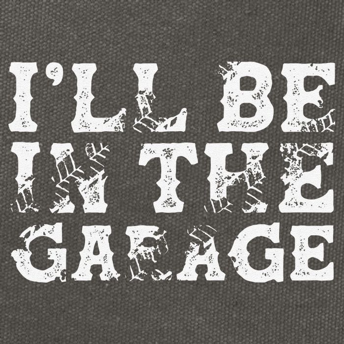 ILl Be In The Garage Auto Mechanic Project Car Builder Cotton Canvas Backpack