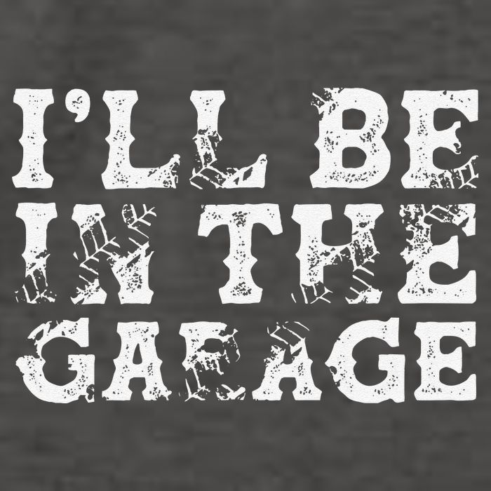 ILl Be In The Garage Auto Mechanic Project Car Builder Vector Backpack