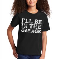 ILl Be In The Garage Auto Mechanic Project Car Builder Kids T-Shirt