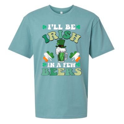 I'll Be Irish In A Few Beers Funny St. Patrick's Day Sueded Cloud Jersey T-Shirt