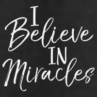 I Believe In Miracles Vintage Cool Bold Christian Beanie