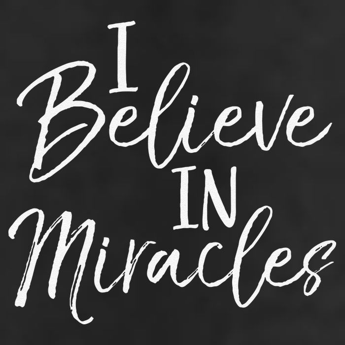 I Believe In Miracles Vintage Cool Bold Christian Beanie