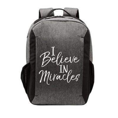 I Believe In Miracles Vintage Cool Bold Christian Vector Backpack