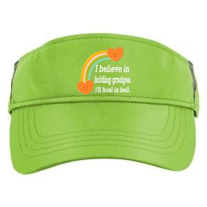 I Believe In Holding Grudges, I'll Heal In Hell Adult Drive Performance Visor