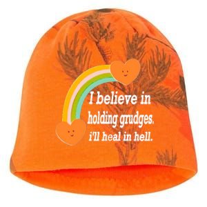 I Believe In Holding Grudges, I'll Heal In Hell Kati - Camo Knit Beanie