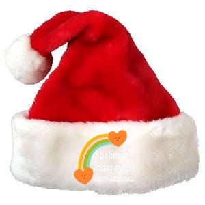 I Believe In Holding Grudges, I'll Heal In Hell Premium Christmas Santa Hat