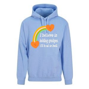 I Believe In Holding Grudges, I'll Heal In Hell Unisex Surf Hoodie