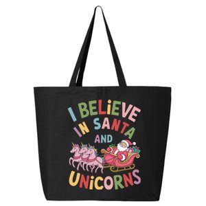 I Believe In Santa And Unicorns 25L Jumbo Tote