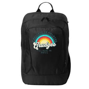 I Believe In Holding Grudges I'll Heal In Hell Heart Rainbow City Backpack