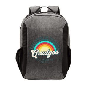 I Believe In Holding Grudges I'll Heal In Hell Heart Rainbow Vector Backpack