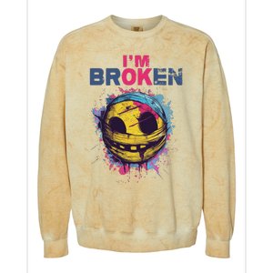 Im Broken Colorblast Crewneck Sweatshirt