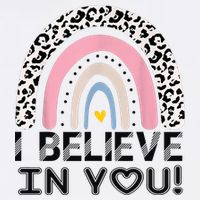 I Believe In You Cheetah Rainbow Cute Gift Mug