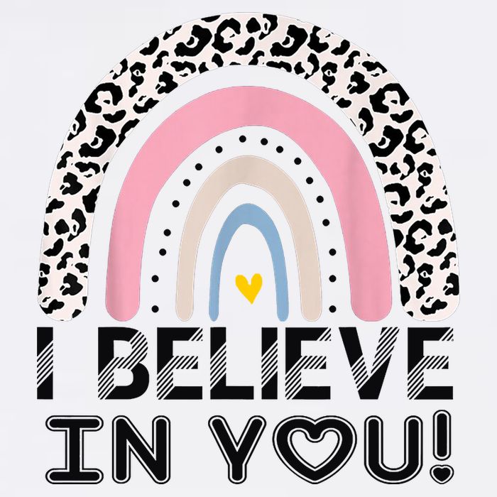I Believe In You Cheetah Rainbow Cute Gift Mug