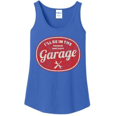 ILl Be In The Garage Ladies Essential Tank