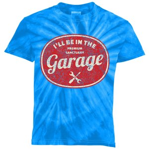 ILl Be In The Garage Kids Tie-Dye T-Shirt