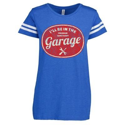 ILl Be In The Garage Enza Ladies Jersey Football T-Shirt