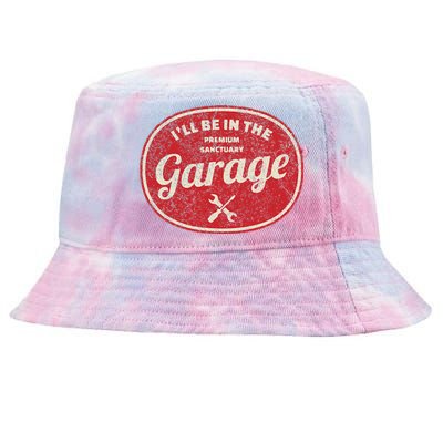 ILl Be In The Garage Tie-Dyed Bucket Hat