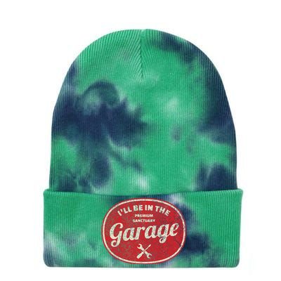 ILl Be In The Garage Tie Dye 12in Knit Beanie