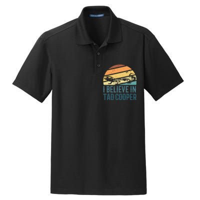 I Believe In Tad Cooper Tad Cooper Fan Dry Zone Grid Polo