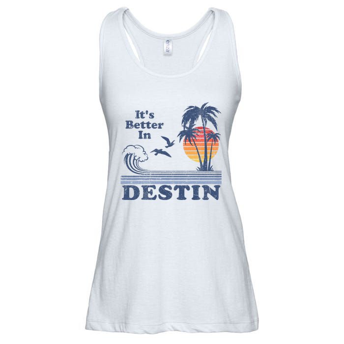 ItS Better In Destin Florida Beach Ladies Essential Flowy Tank