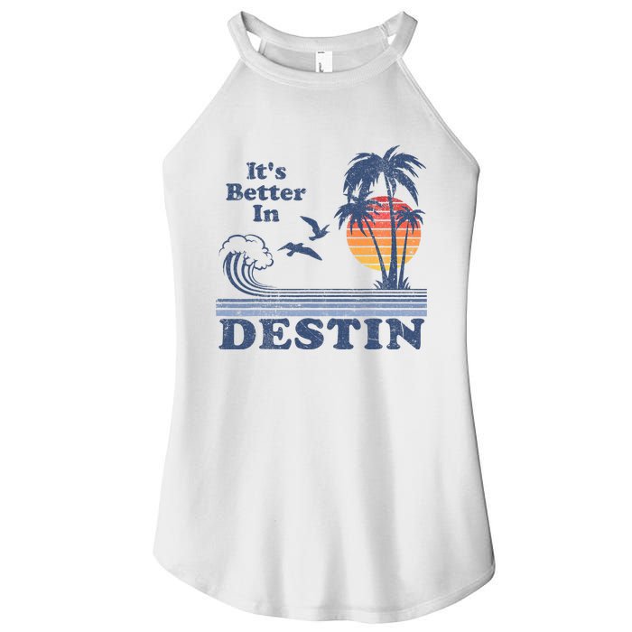 ItS Better In Destin Florida Beach Women's Perfect Tri Rocker Tank