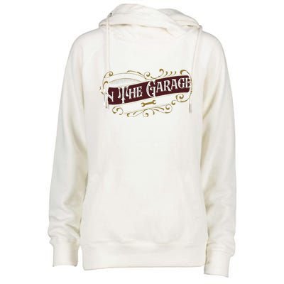 ILl Be In The Garage Womens Funnel Neck Pullover Hood