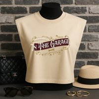 ILl Be In The Garage Garment-Dyed Women's Muscle Tee