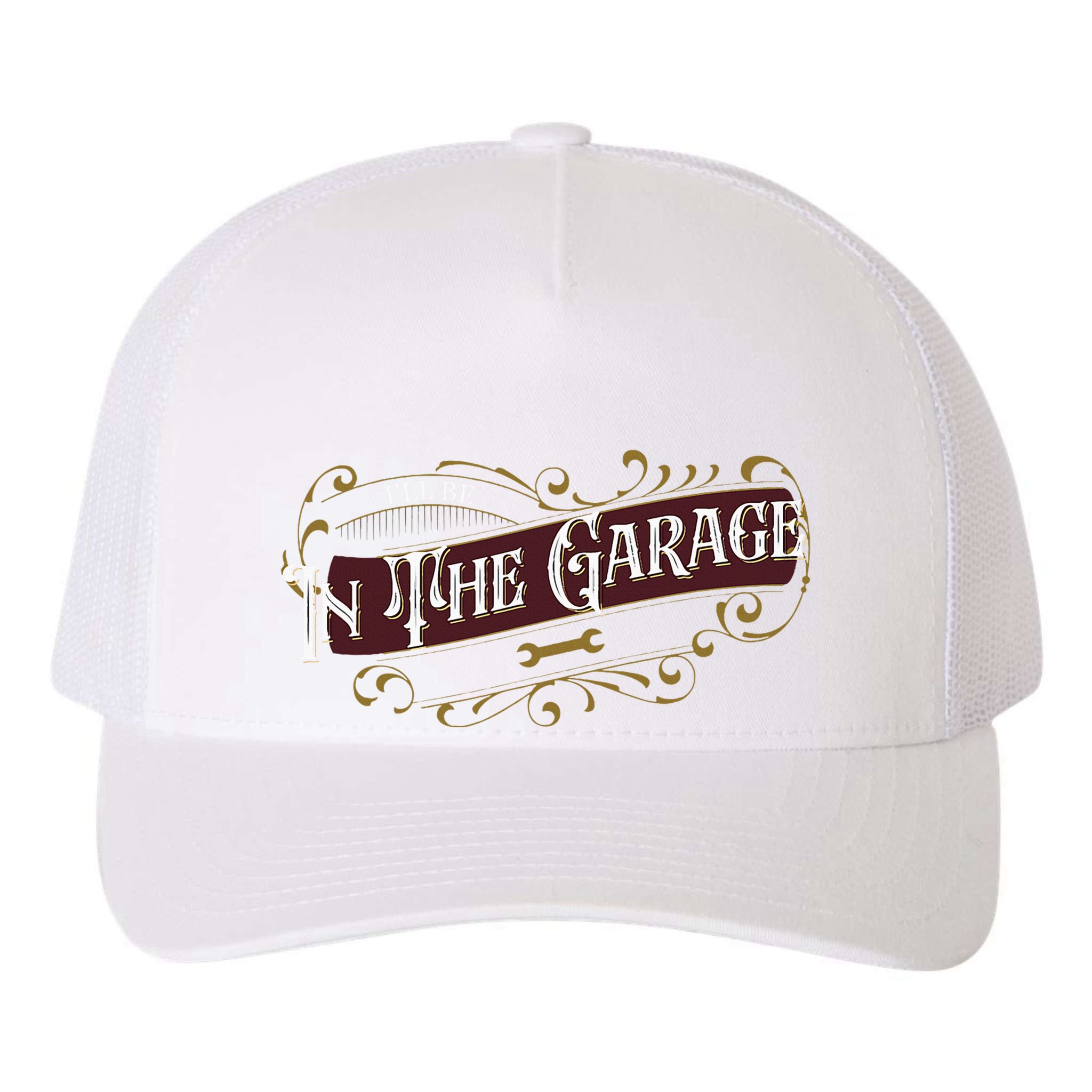 ILl Be In The Garage Yupoong Adult 5-Panel Trucker Hat