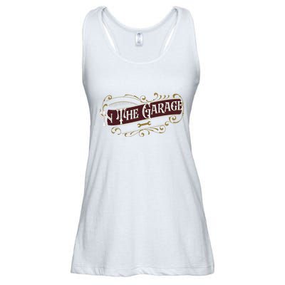 ILl Be In The Garage Ladies Essential Flowy Tank