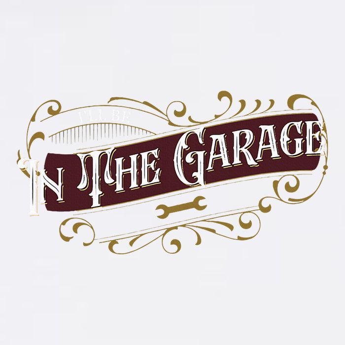 ILl Be In The Garage Flat Bill Trucker Hat