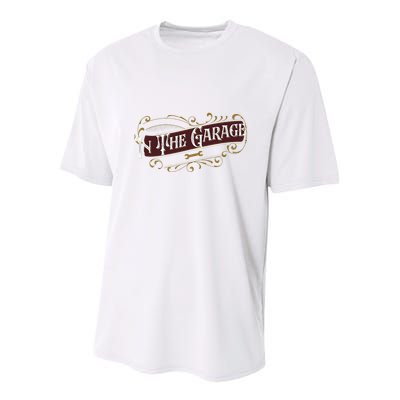 ILl Be In The Garage Youth Performance Sprint T-Shirt