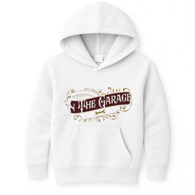 ILl Be In The Garage Kids Hoodie