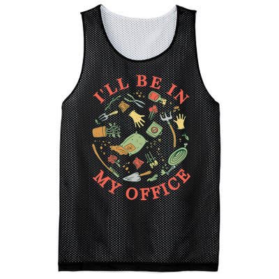 Ill Be In My Office Garden Life Gardening Mesh Reversible Basketball Jersey Tank