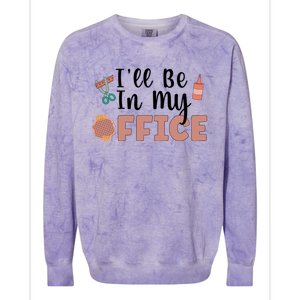 Ill Be In My Office Scrapbooking Scrapbooker Scrapbook Gift Colorblast Crewneck Sweatshirt