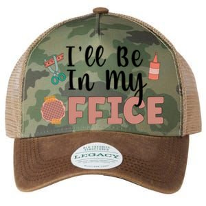 Ill Be In My Office Scrapbooking Scrapbooker Scrapbook Gift Legacy Tie Dye Trucker Hat