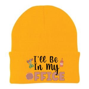 Ill Be In My Office Scrapbooking Scrapbooker Scrapbook Gift Knit Cap Winter Beanie