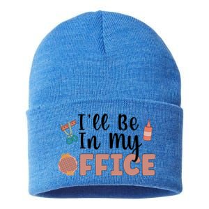 Ill Be In My Office Scrapbooking Scrapbooker Scrapbook Gift Sustainable Knit Beanie