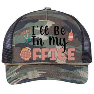 Ill Be In My Office Scrapbooking Scrapbooker Scrapbook Gift Retro Rope Trucker Hat Cap