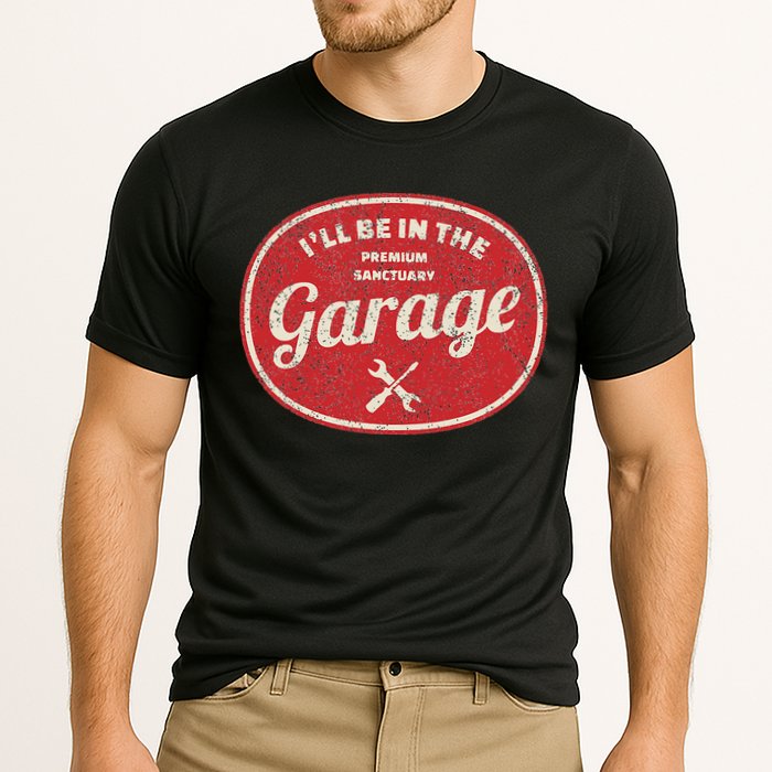 Ill Be In The Garage Cooling Performance Crew T-Shirt