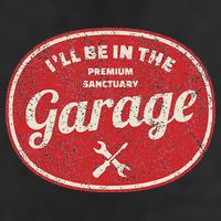 Ill Be In The Garage Golf Towel