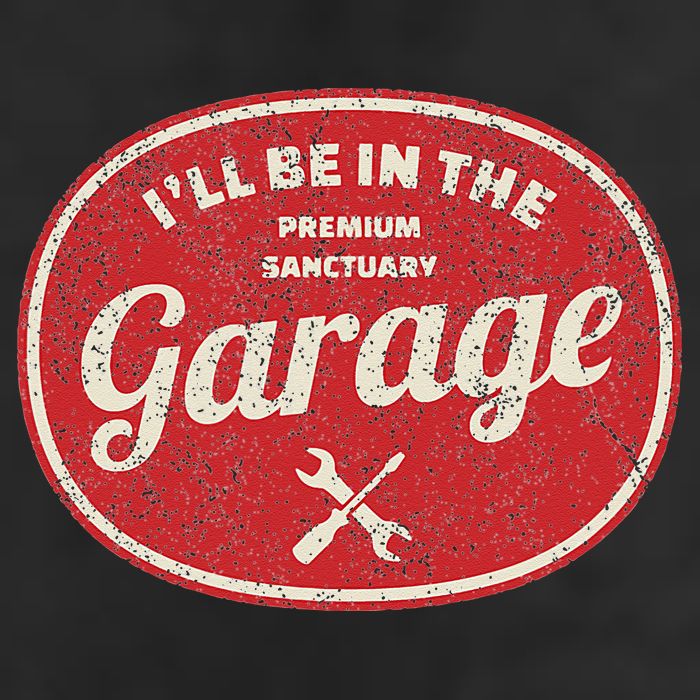 Ill Be In The Garage Golf Towel