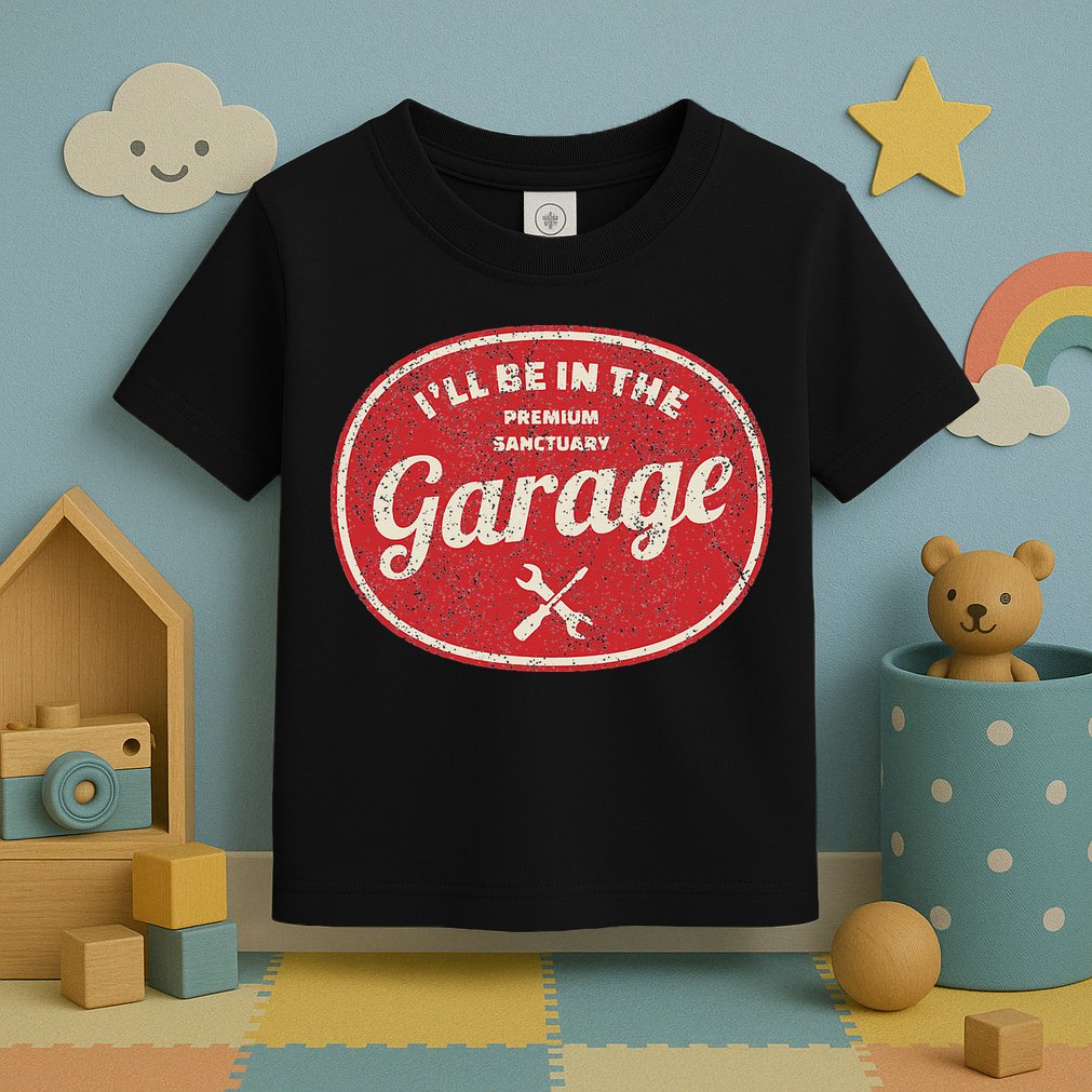 Ill Be In The Garage Toddler T-Shirt