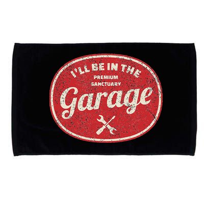 Ill Be In The Garage Microfiber Hand Towel