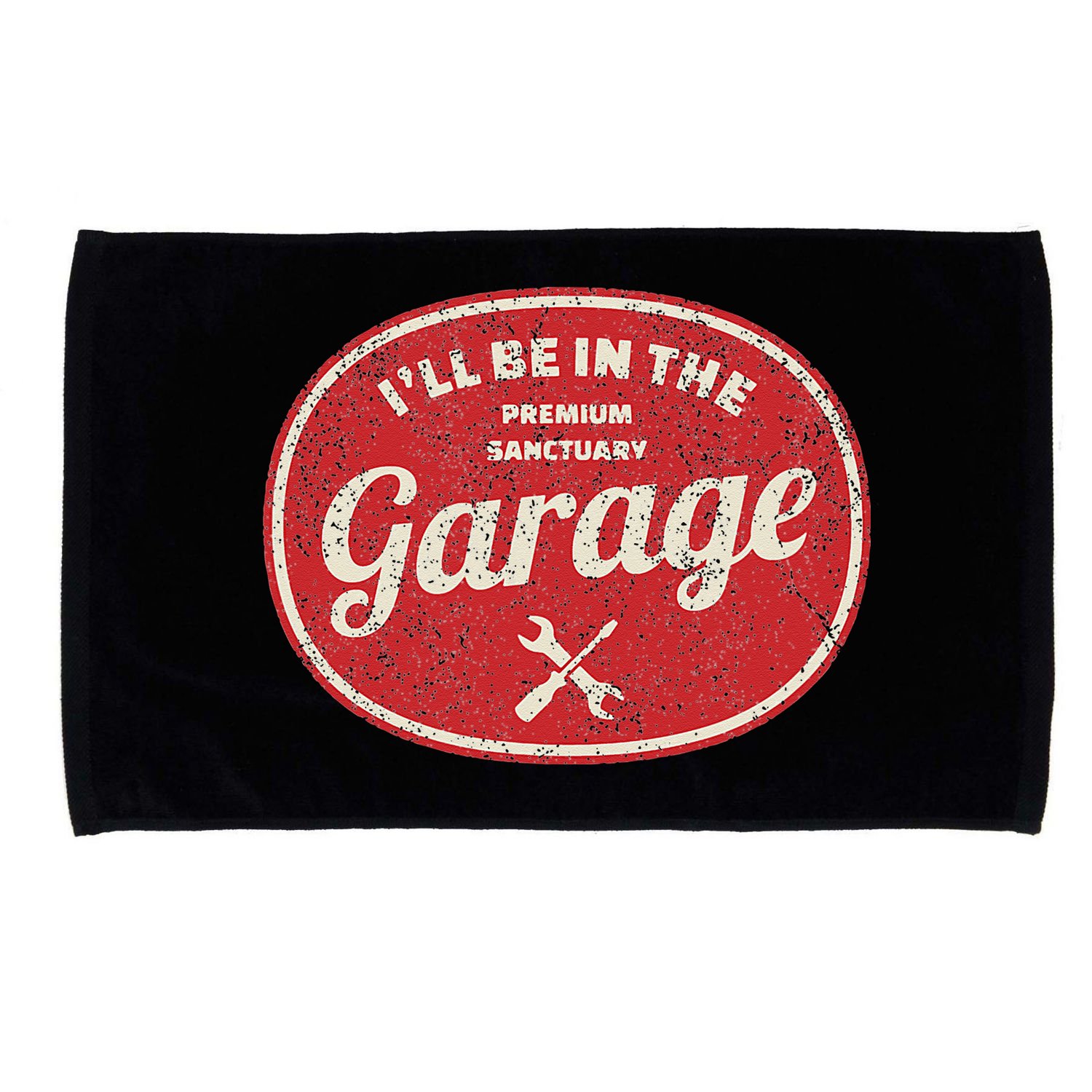 Ill Be In The Garage Microfiber Hand Towel