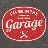 Ill Be In The Garage Cotton Canvas Backpack