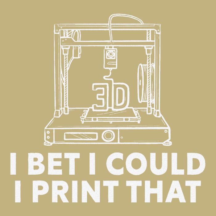 I Bet I Could Print That For 3d Print Printer Printing Maker Mousepad
